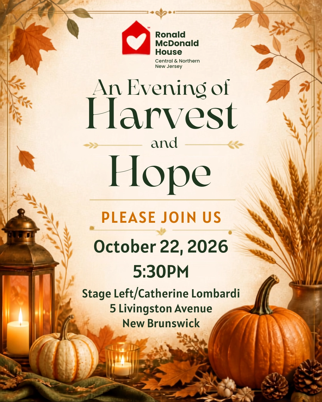 Harvest Event Save the Date