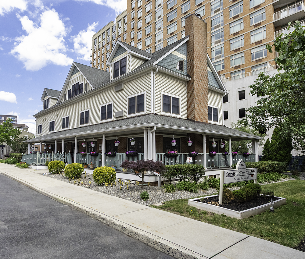 Exterior of the Ronald McDonald House in New Brunskwick, NJ